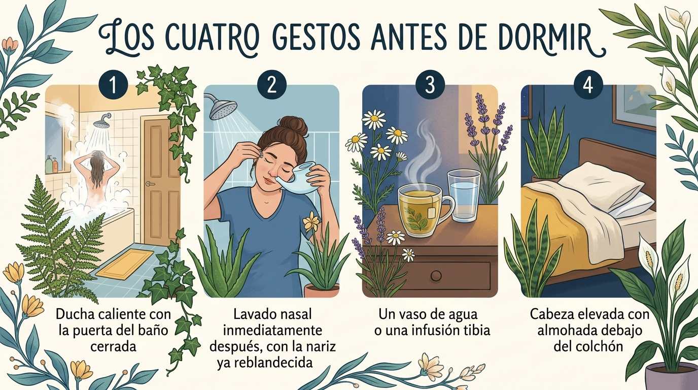 Los cuatro gestos de antes de dormir