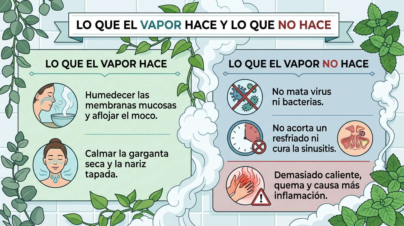 Lo que el vapor hace y lo que no hace