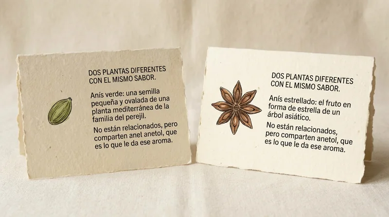 Dos plantas distintas con el mismo sabor